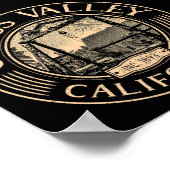 GRASS VALLEY KALIFORNIA VINTAG - EMPIRE MINE POSTER (Ecke)