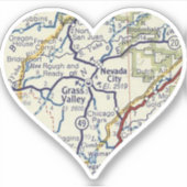 Grass Valley Kalifornien Aufkleber (Vorderseite)