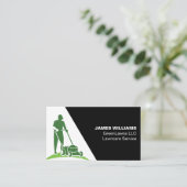 Grass-Visitenkarte für Rasenpflege Visitenkarte (Stehend Vorderseite)