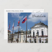 grassalkovich bratislava flags postkarte (Vorne/Hinten)