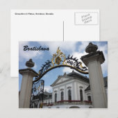 Grassalkovich bratislava gate postkarte (Vorne/Hinten)