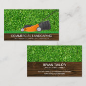 Grasschneiden | Rasenmäher Visitenkarte (Vorne/Hinten)