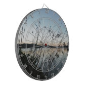 Grasse am See Sunset Dartscheibe (Vorderseite Links)