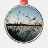 Grasse am See Sunset Ornament Aus Metall (Vorne)