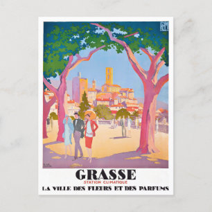 Grasse France Vintage Reise Postkarte