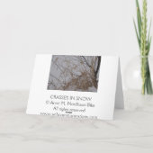 Grasses in Snow Karte (Rückseite)