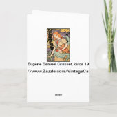 Grasset Art Nouveau Card: Ire & Rose Karte (Rückseite)