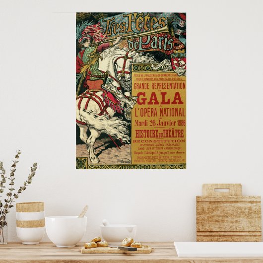 Grasset Eugene les fetes de paris Poster (Küche)