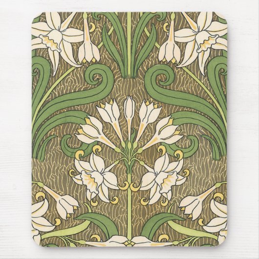Grassets Kunst Nouveau Narzisse - Mousepad (Vorne)