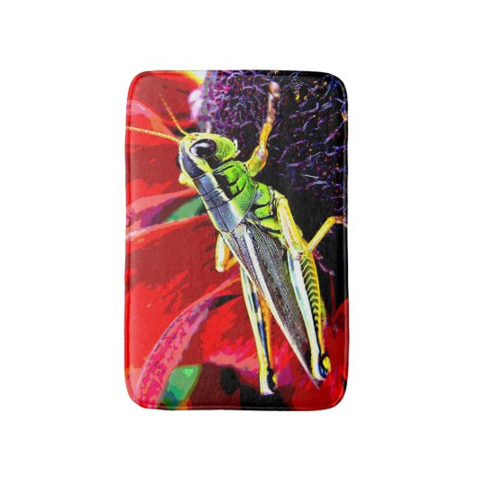 Grasshopper Bath Mats Badematte (Vorderseite Vertikal)