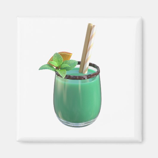Grasshopper Cocktail Magnet (Vorne)