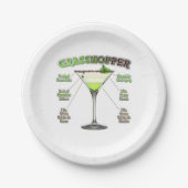 GRASSHOPPER Cocktail Ristorante da Valentino Pappteller (Vorderseite)