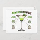 GRASSHOPPER Cocktail Ristorante da Valentino Postkarte (Vorne/Hinten)