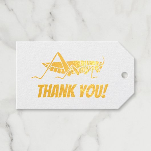 Grasshopper Danke Geschenkanhänger (Vorderseite (Horizontal))
