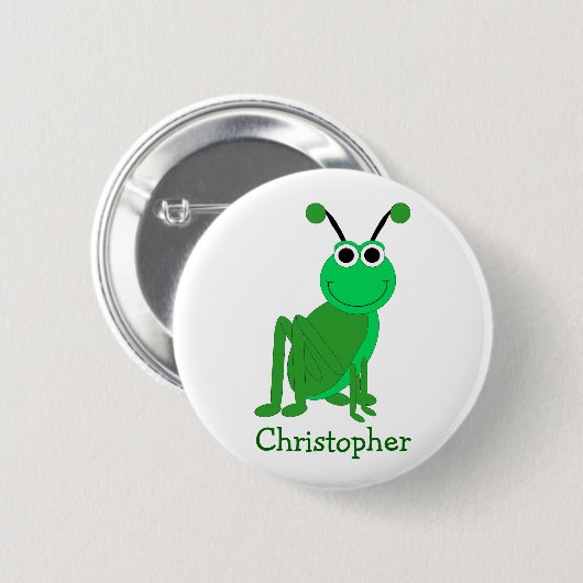 Grasshopper-Design Button (Vorne & Hinten)