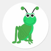 Grasshopper-Design Runder Aufkleber (Vorderseite)