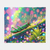 Grasshopper Fleecedecke (Vorderseite (Horizontal))