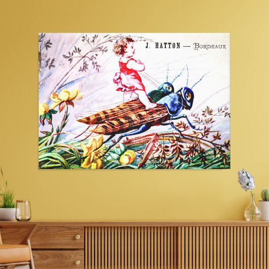 Grasshopper für Kinder Leinwanddruck (Insitu (Wohnzimmer))