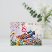 Grasshopper für Kinder Postkarte (Stehend Vorderseite)