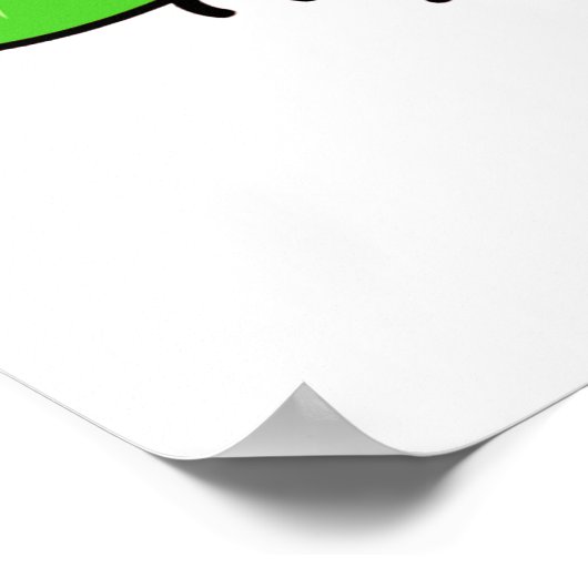 Grasshopper Go Green T - Shirt und Geschenke Poster (Ecke)