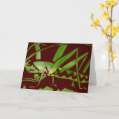 Grasshopper-Grußkarte Karte (Gelbe Blume)