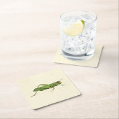 Grasshopper in der Printwerbung Rechteckiger Pappuntersetzer (Vor Ort)