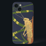 Grasshopper in grünem Gras im blauen Hintergrund Case-Mate iPhone Hülle<br><div class="desc">Das tiefe Grün des Grases in diesem Gemälde fügt sich perfekt in den blauen Hintergrund ein und schafft ein Gefühl Abend in diesem Stück von Nina Tenser. Beide Farben kontrastieren mit der Blässe des Grashüpfers. Naturliebhaber sollten dieses Stück kaufen und auf ihre Lieblingswand stellen!</div>