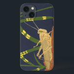 Grasshopper in grünem Gras im blauen Hintergrund Case-Mate iPhone Hülle<br><div class="desc">Das tiefe Grün des Grases in diesem Gemälde fügt sich perfekt in den blauen Hintergrund ein und schafft ein Gefühl Abend in diesem Stück von Nina Tenser. Beide Farben kontrastieren mit der Blässe des Grashüpfers. Naturliebhaber sollten dieses Stück kaufen und auf ihre Lieblingswand stellen!</div>