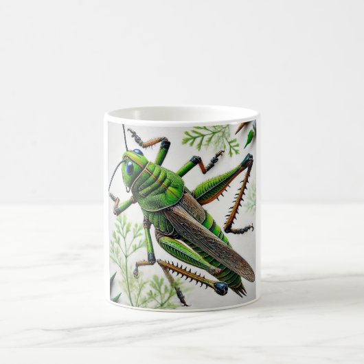 Grasshopper in natural environment 251024IREF222 - Kaffeetasse (Mittel)