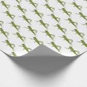 Grasshopper in Weiß Geschenkpapier (Ecke)