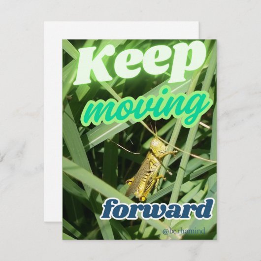 Grasshopper-Karte Mitteilungskarte (Vorne/Hinten)