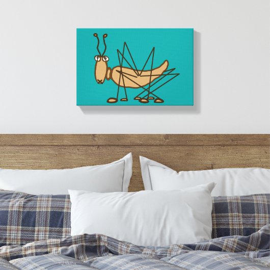 Grasshopper Leinwanddruck (Insitu (Schlafzimmer))