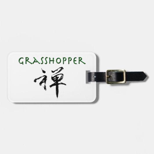 Grasshopper mit dem Symbol "Zen" Gepäckanhänger (Vorderseite horizontal)