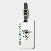 Grasshopper mit dem Symbol "Zen" Gepäckanhänger (Vorderseite vertikal)