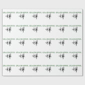 Grasshopper mit dem Symbol "Zen" Geschenkpapier (Flach)