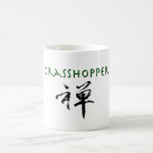 Grasshopper mit dem Symbol "Zen" Kaffeetasse (Mittel)