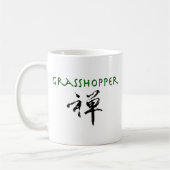 Grasshopper mit dem Symbol "Zen" Kaffeetasse (Links)