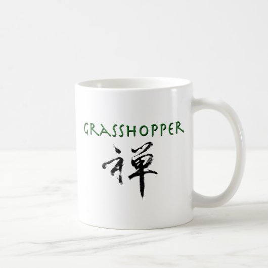 Grasshopper mit dem Symbol "Zen" Kaffeetasse (Rechts)