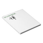 Grasshopper mit dem Symbol "Zen" Notizblock (angewinkelt)