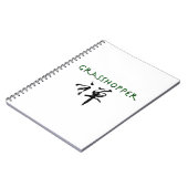 Grasshopper mit dem Symbol "Zen" Notizblock (Linke Seite)