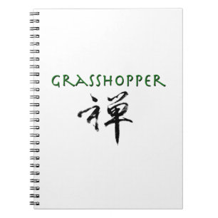 Grasshopper mit dem Symbol "Zen" Notizblock