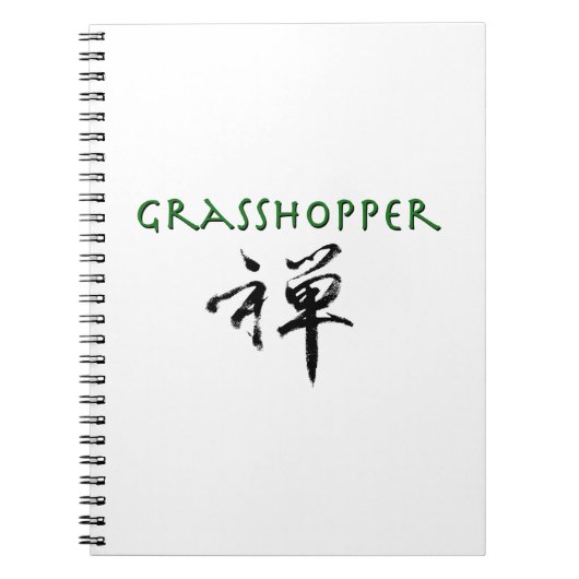 Grasshopper mit dem Symbol "Zen" Notizblock (Vorderseite)