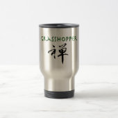 Grasshopper mit dem Symbol "Zen" Reisebecher (Mittel)