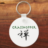 Grasshopper mit dem Symbol "Zen" Schlüsselanhänger (Vorderseite)