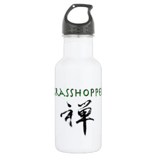 Grasshopper mit dem Symbol "Zen" Trinkflasche