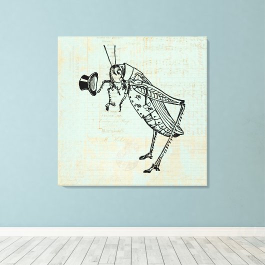Grasshopper mit Top Hat Leinwanddruck (Insitu (Holzboden))