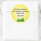 Grasshopper Nametag Runder Aufkleber (Tasche)