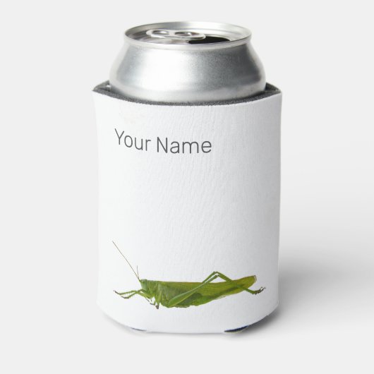 Grasshopper oder Retro-Insekt Dosenkühler (Kanne Rückseite)