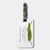 Grasshopper oder Retro-Insekt Gepäckanhänger (Rückseite vertikal)