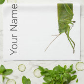 Grasshopper oder Retro-Insekt Geschirrtuch (Gefaltet)